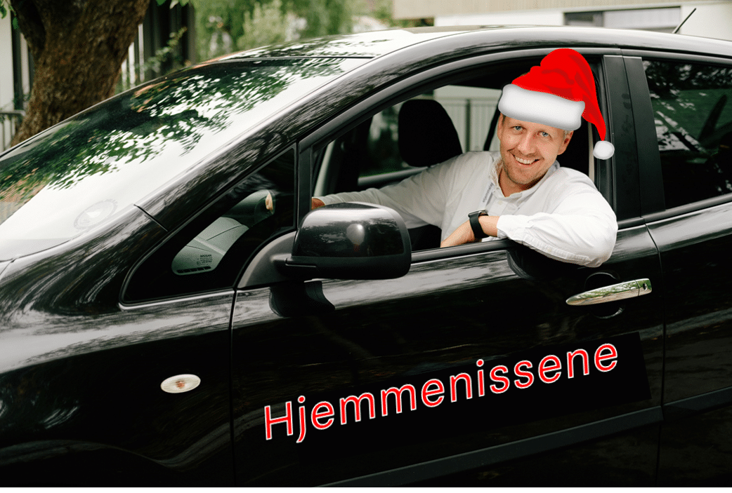 Juel lege hjem nissen kommer ned i pipa